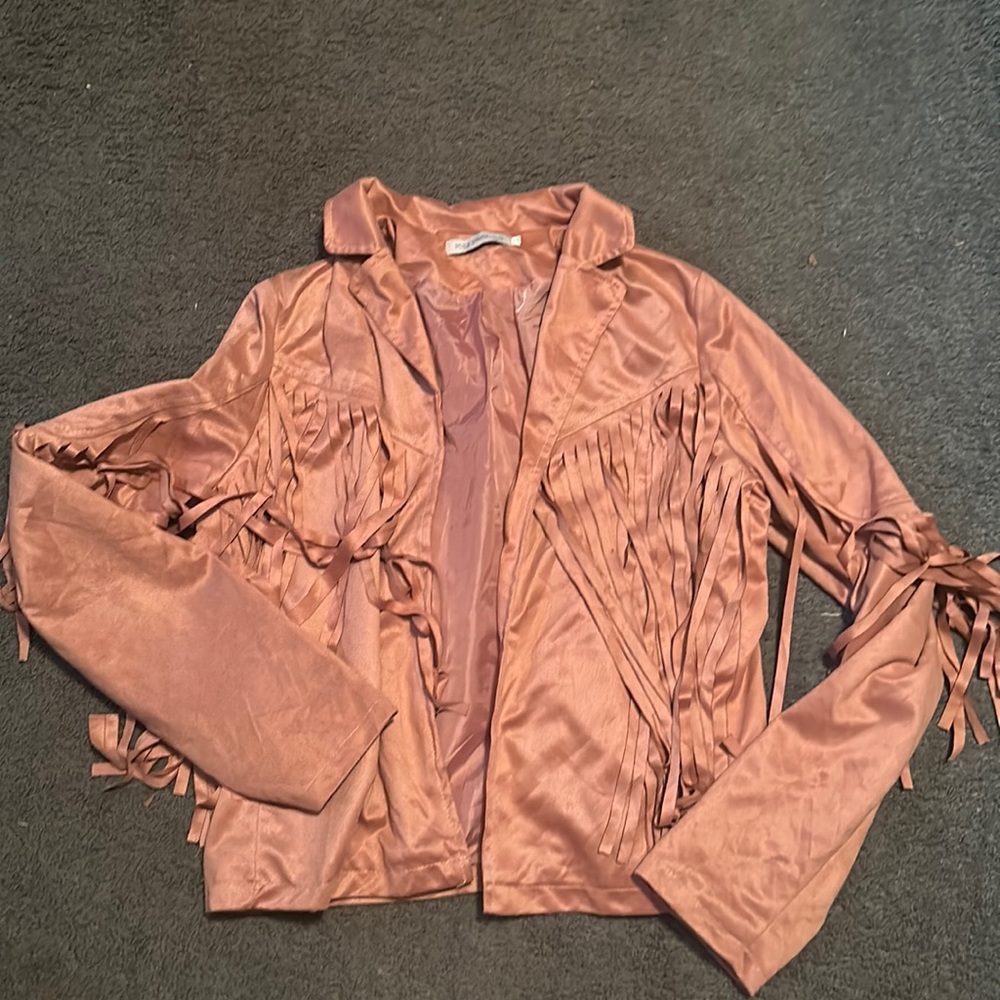 ✨NWOT FRINGE SUEDE JACKET✨